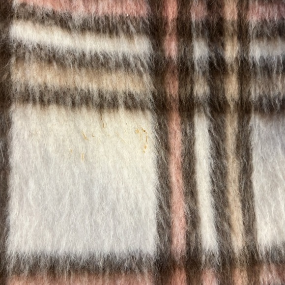 Lush Plaid Faux Fur Wool Coat, sz Medium. - Picture 14 of 15